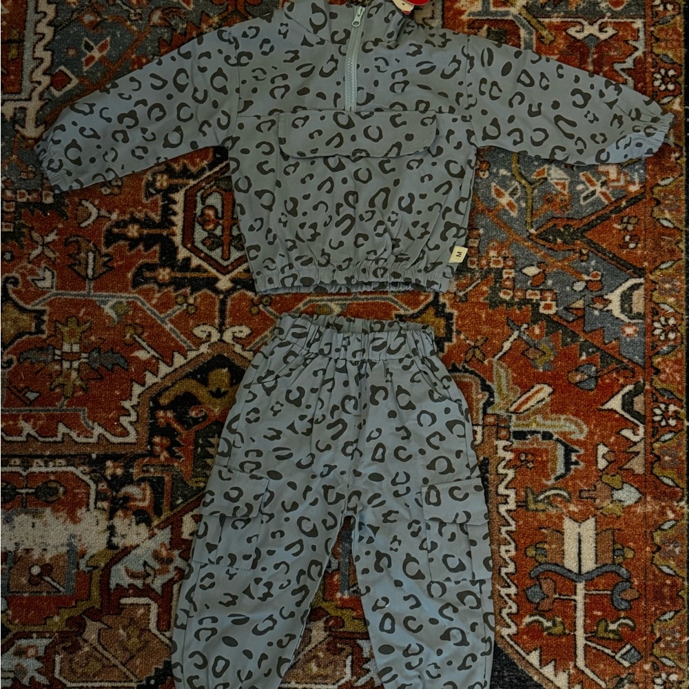 Leopard Print Kids Pajamas